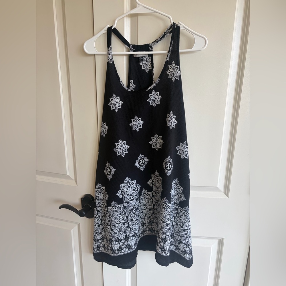 J Valdi Black Racerback Swimsuit cover up dress Women's M